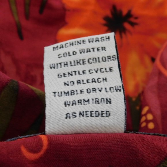 Big Dogs Hawaiian Shirt Men Martini Glass Hula Girl 100% Rayon Maroon Size 3X - Picture 7 of 9